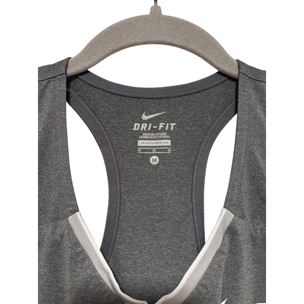 Nike Dri-FIT Gray Racerback Tank Top M - Picture 5 of 7